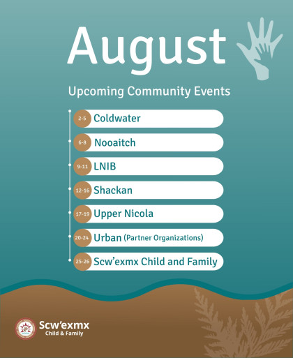 Upcoming Community Events - August 2025